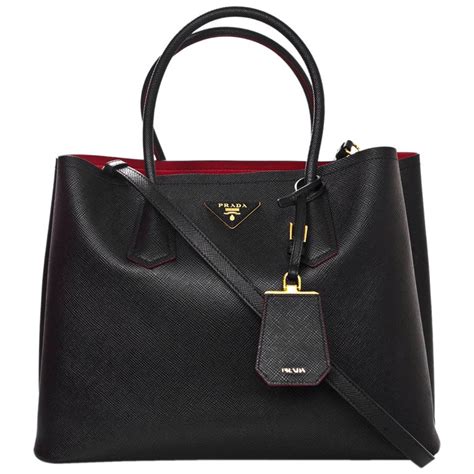 prada tote red interior